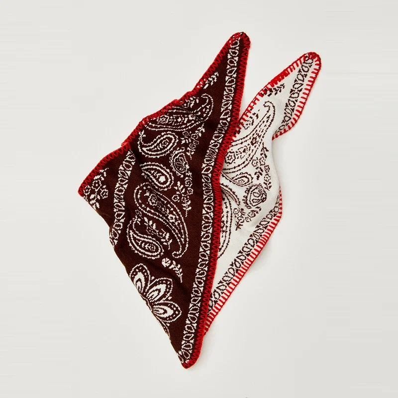 Vintage Paisley Knit Jacquard Women's Scarf Elegant Shawl Scarves Accessory Female 2026 Autumn Fashion All-match Lady Shawls