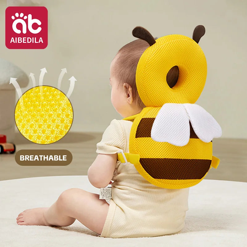 Little Bee Baby Head Protection Pillow Breathable Anti Fall Hat Suitable for Infant Children's Head Back Protector Safe Bibi