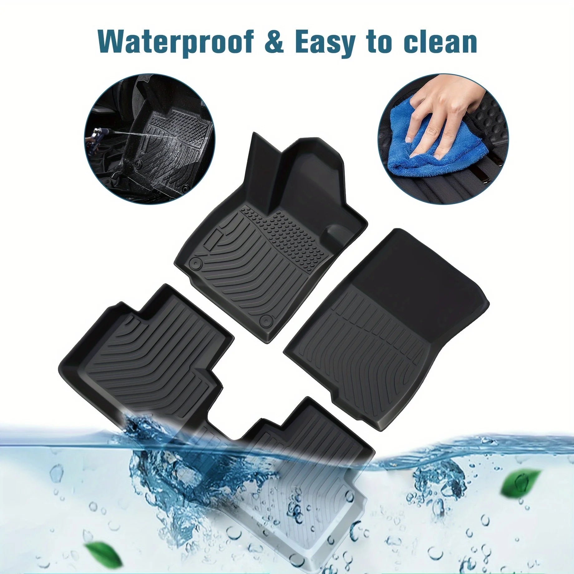Orealauto Car Floor Mats Replacement For Honda CR-V 2012-2016 5seats Durable Odorless Front Rear Heavy Duty Carpeted Storage All Weather Anti-Slip Liners