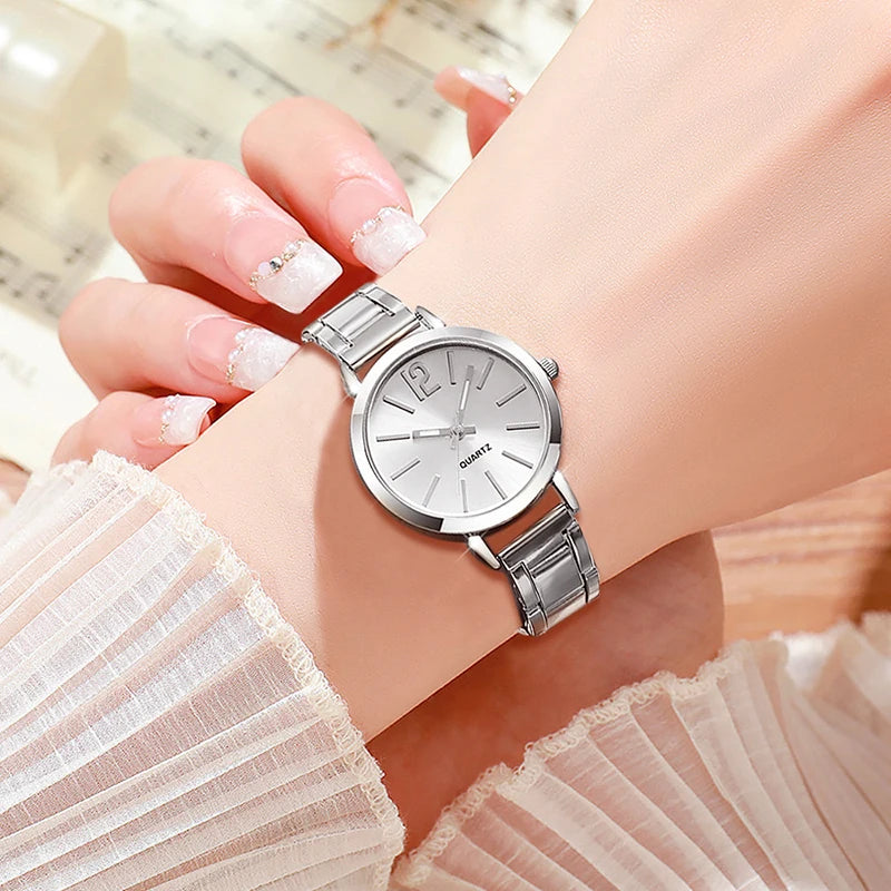6Pcs Women's Fashion Watch Set, Daily Wear, Valentine's Day, Easter, Christmas, New Year's Day, Gifts for Friends and Family.