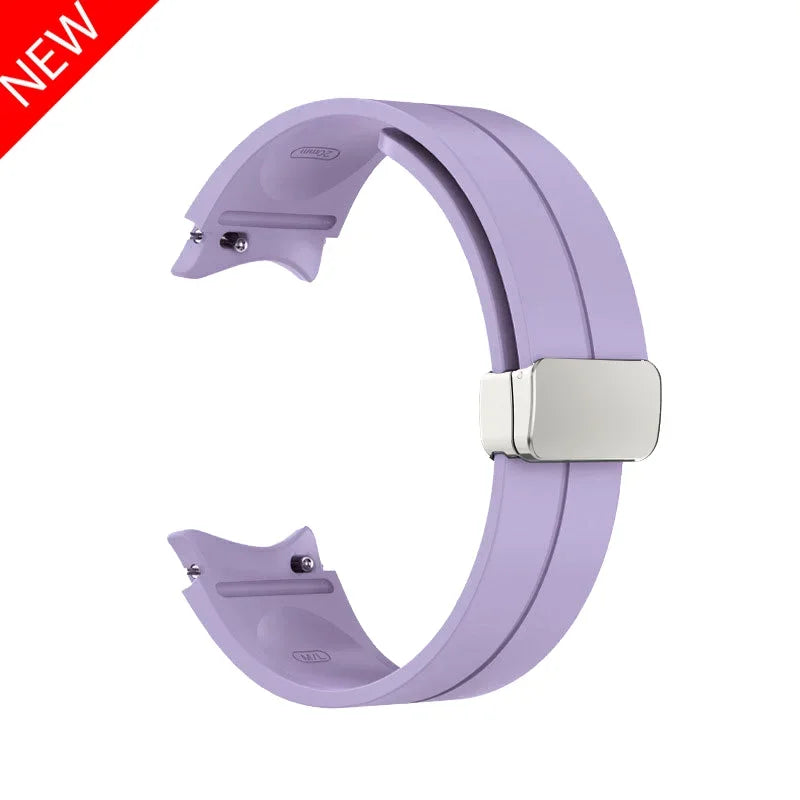 Original Silicone Band for Samsung Watch 7 6 5 4 Classic Strap 47mm 43mm 44mm 40mm Magnetic Buckle For Galaxy Watch 5 Pro 45mm