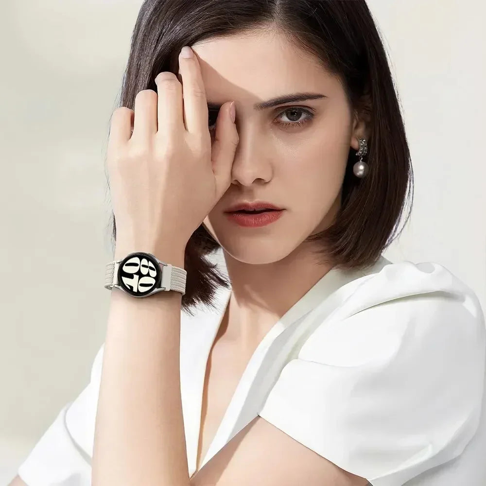 20 22mm Band For Samsung Galaxy Watch 7/6/5 pro/6 Classic/gear s3/active 2 Braided Solo loop bracelet for Huawei GT 2e 3 4 Strap