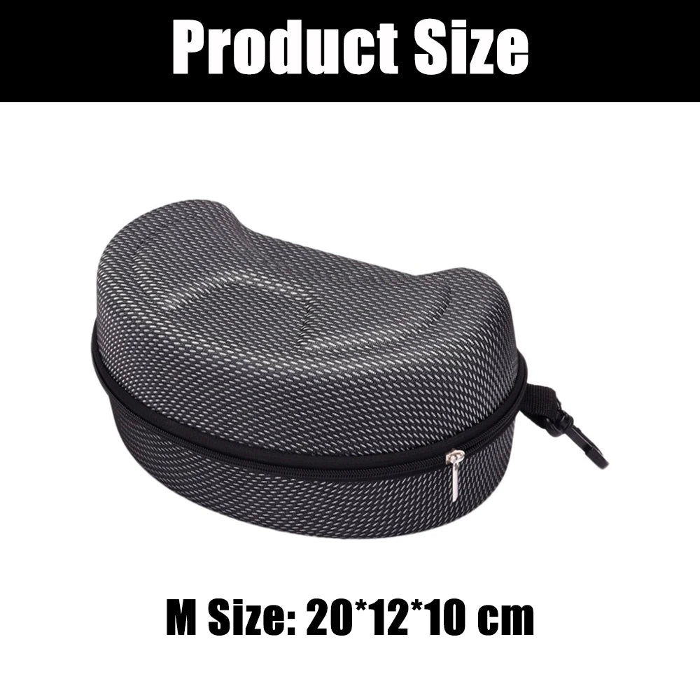 Tolex Ski Snowboard Goggles Storage Box Hard EVA Portable Protection Carrying Case Water Resistant Shockproof Ski Accessories