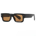 Retro Men Square Sunglasses for Women Vintage Luxury Rivet Designer Sun Glasses Fashion Arrow Shades UV400 Eyeglasses