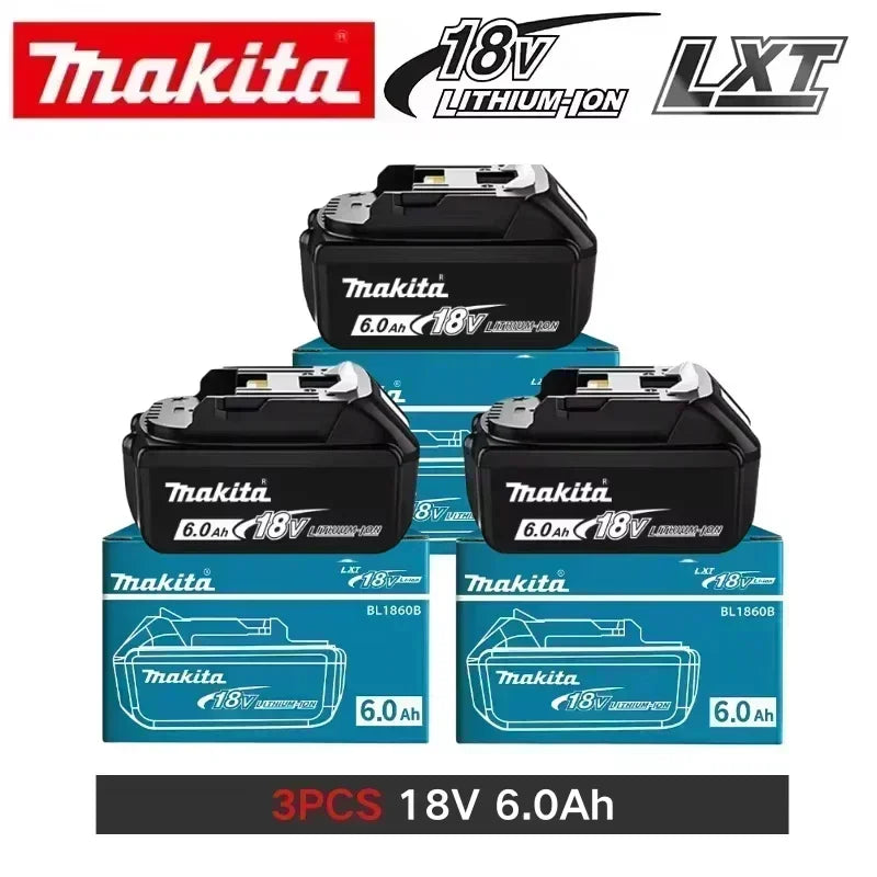 💣💣100% Genuine 18V Makita 6.0Ah Makita Battery BL1840 BL1830B BL1850B BL1850 BL1860 BL1815 Replacement Lithium Battery