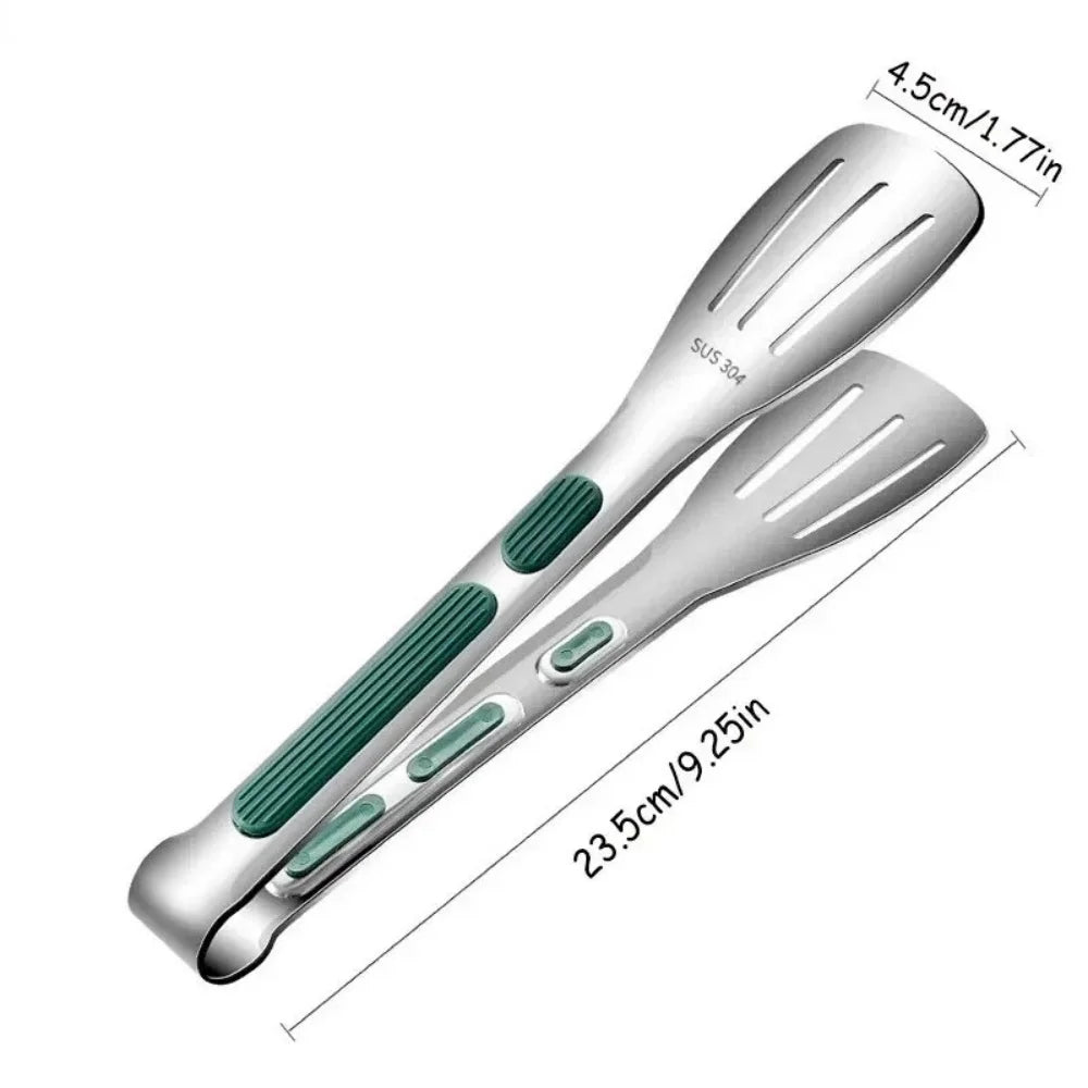 Kitchen Gadgets New Stainless Steel Food Tongs BBQ Meat Salad Bread Clip Barbecue Grill Buffet Clamp Non-slip Tong Cooking Tools