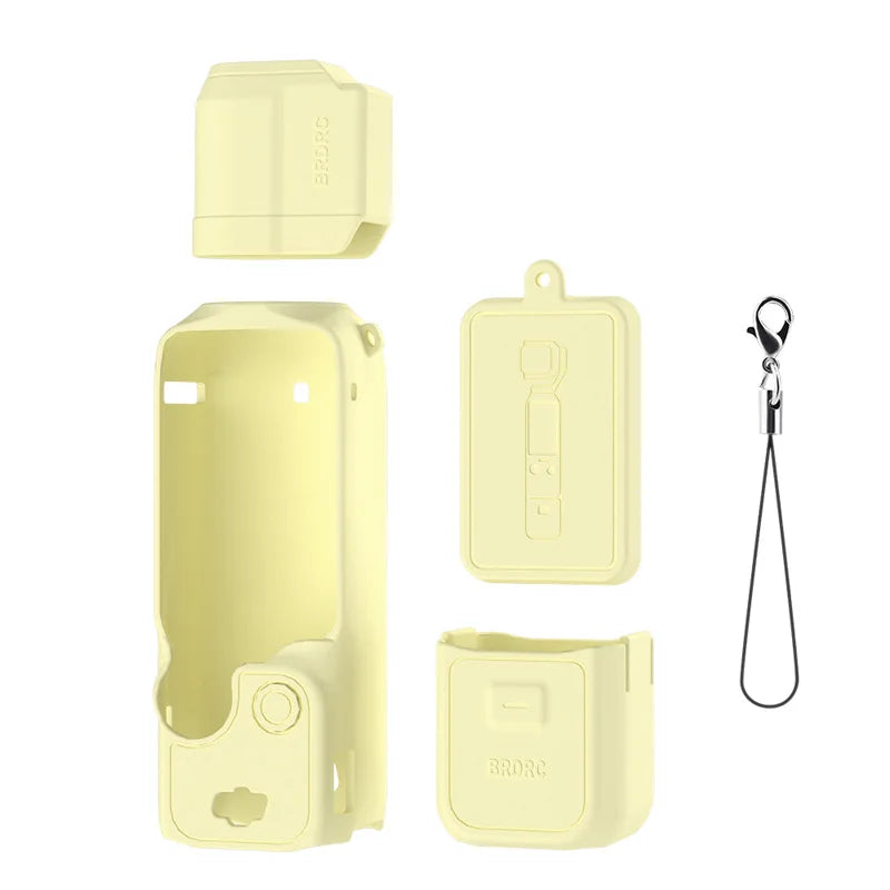 Case for DJI OSMO Pocket 4 Pro 4 3 Silicone Protective Cover Anti-Scratch Lens Cap Protector for Pocket4 Case Shell Accessories