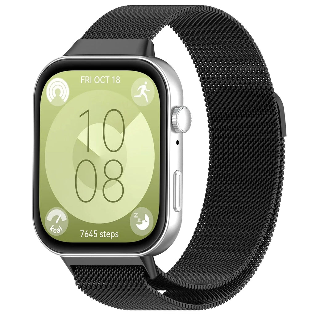 Milanese Loop Band For Huawei Watch Fit 3 Strap Smart Magnetic Stainless Steel Correa For Huawei fit 3 Watchband Accessories