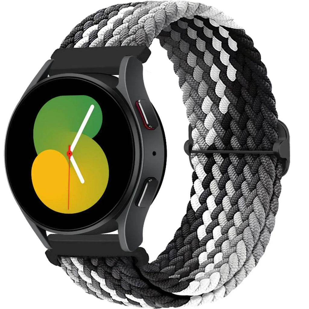 20 22mm Band For Samsung Galaxy Watch 7/6/5 pro/6 Classic/gear s3/active 2 Braided Solo loop bracelet for Huawei GT 2e 3 4 Strap
