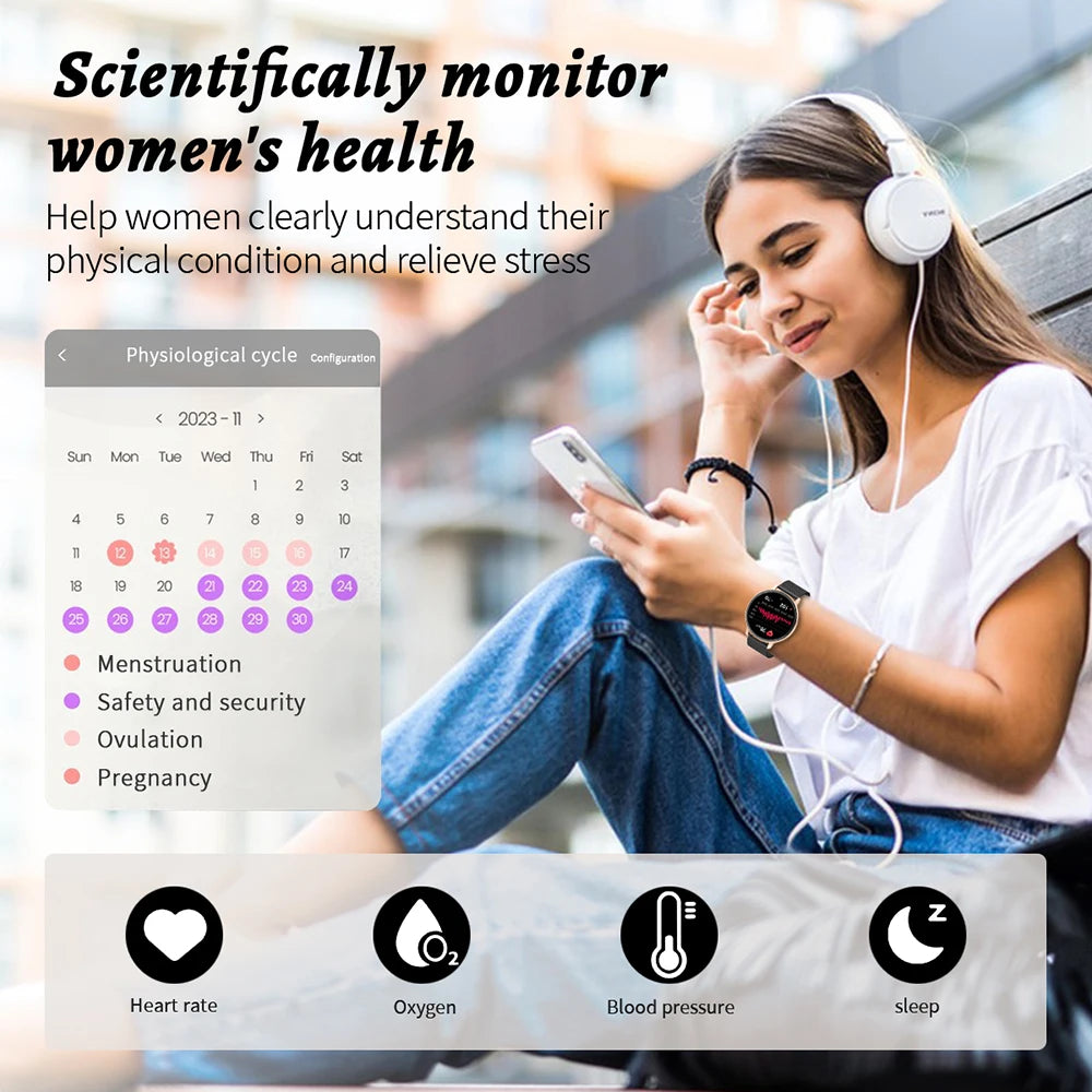FOXBOX Smart watch Health Monitoring Sport Fitness Tracker Bluetooth Call Waterproof Men Women Luxury Smartwatch For IOS Android