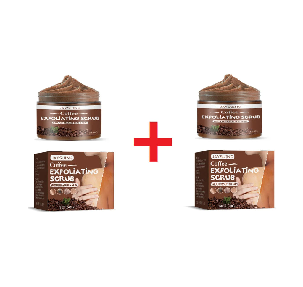 Jaysuing Coffee Scrub Smooth Exfoliating Anti Acne Soften Cutin Brightening Deep Cleaning Moisturizing Whitening Body Scrub 50ml