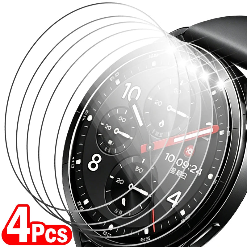 1-4Pcs Glass For Xiaomi Mi Watch S3 S4 S5 Smartwatch Screen Protectors Tempered Glass Film For Xiaomi Watch S4 Sport S4-41MM S5