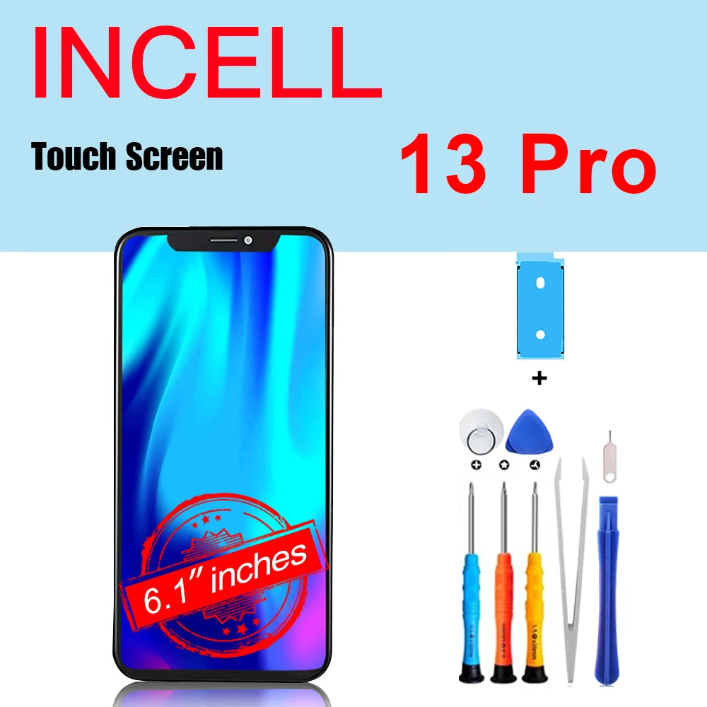 PINZHENG High Quality Screen INCELL LCD OLED For iPhone 14 Pro 15 Plus 13 Pro Max Display For iPhone Replacement With Tools