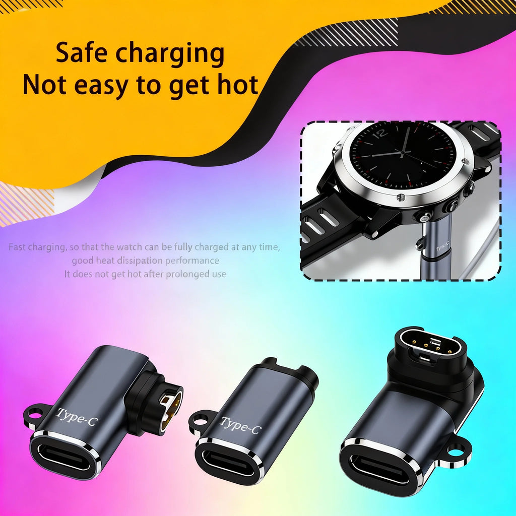 Type C Charger Adapter For Garmin Fenix 7 7X 5S 6 6X 6S PRO Smart Watch Chargering Converter Accessories
