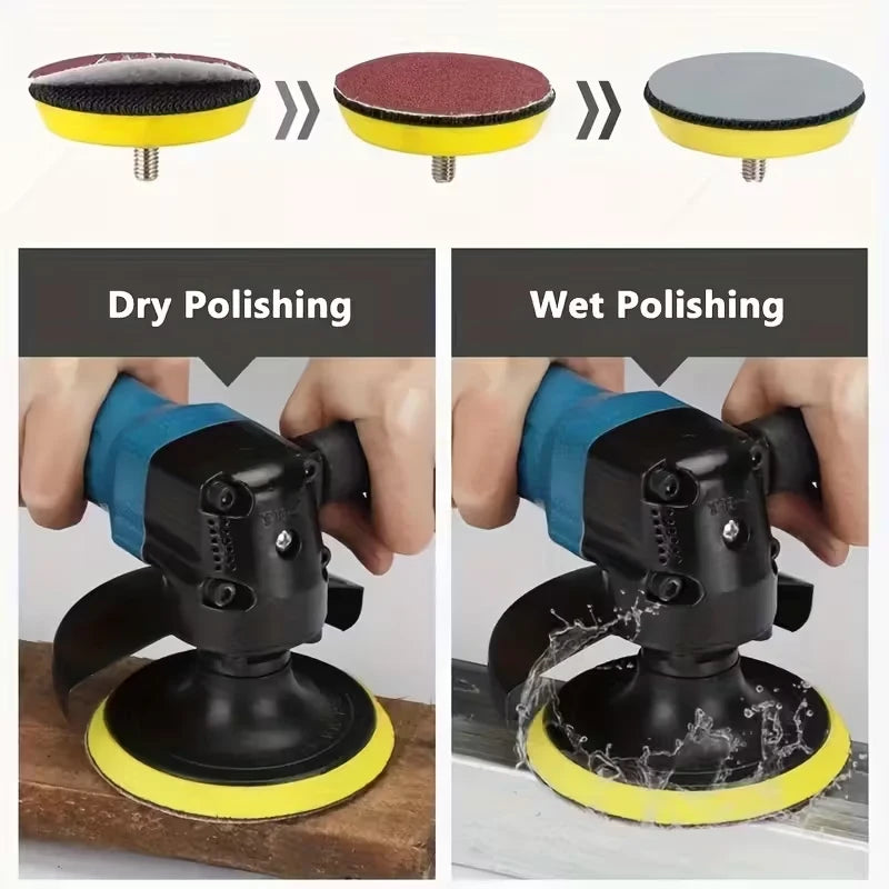 3 Inch Headlight Repair Restoration Kit 37 Pcs Wet Dry Sanding Discs 800-5000 Grit Silicon Carbide Sponge Wool Polishing Pad