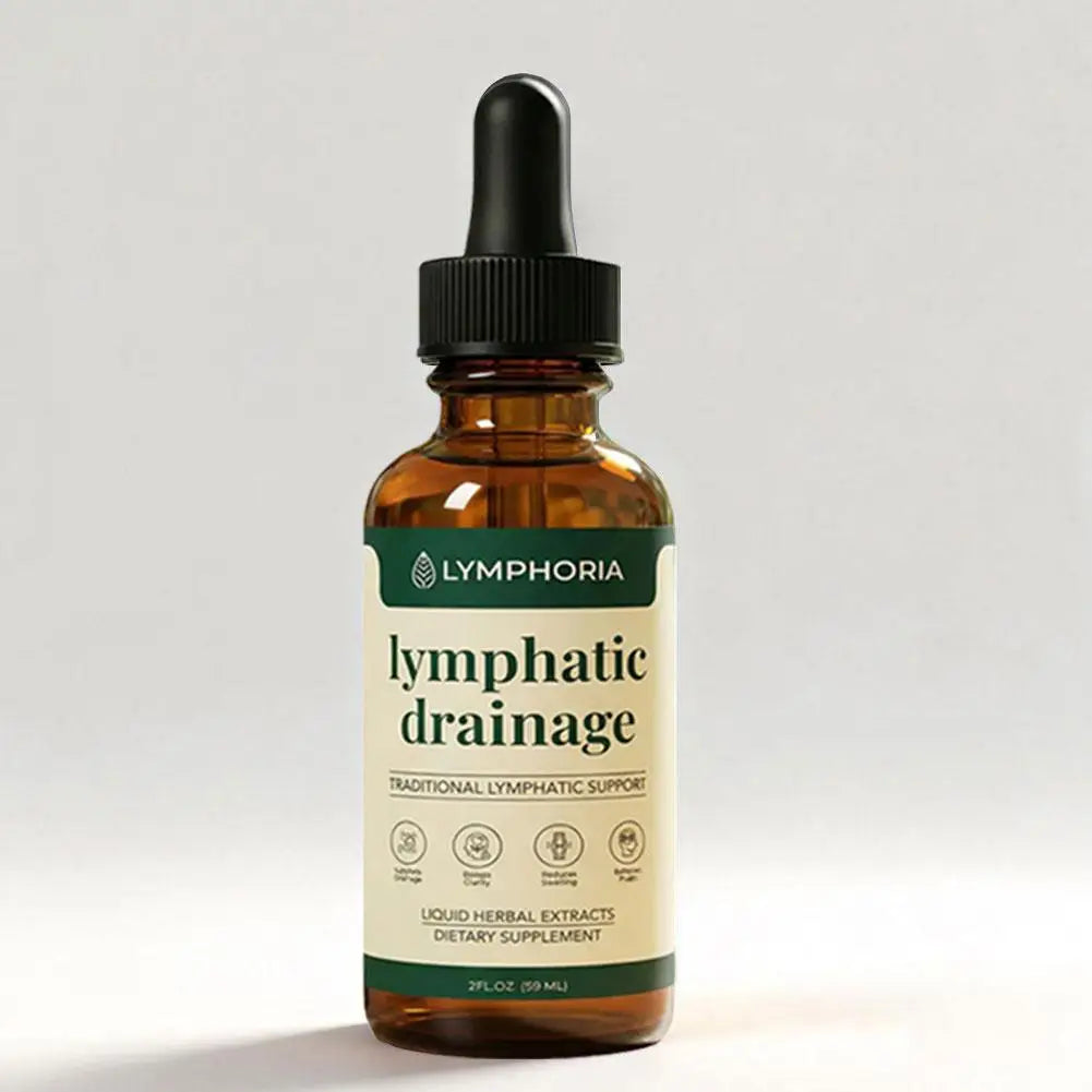Lymphatic Support Drops Natural Herbal Extract Gentle Liquid Formula Circulation Care Swelling Discomfort Relief for Adults