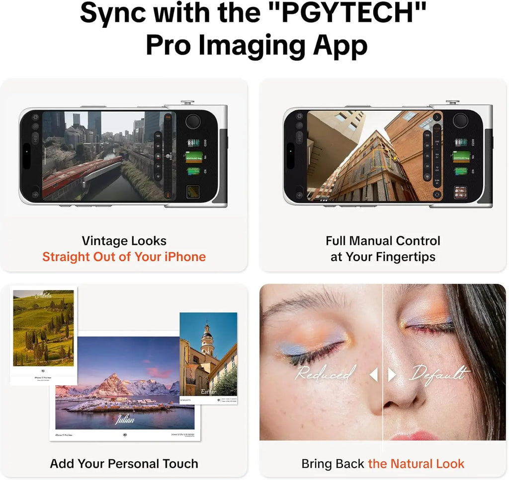 PGYTECH Retrova Grip Kit For iPhone 16/17 Pro Max & 16/17 Pro