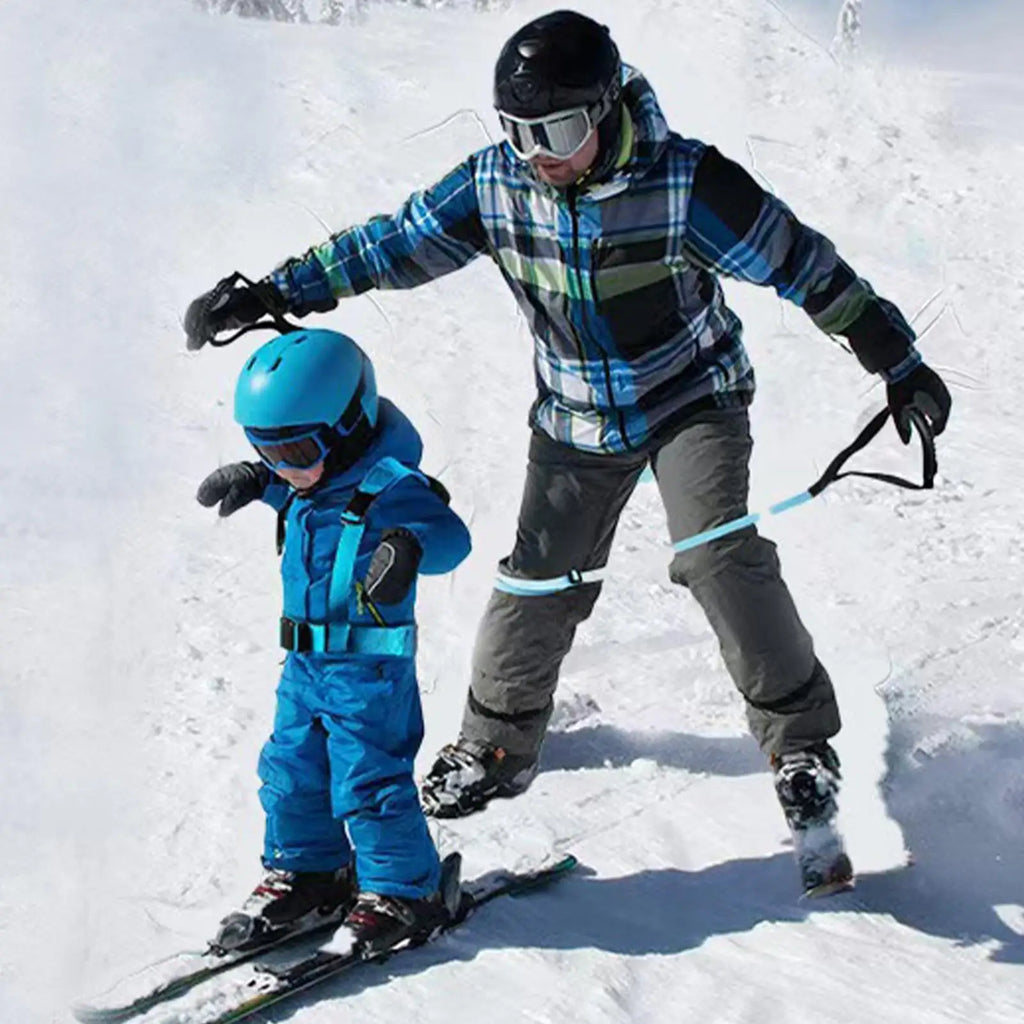 Kids Ski Harness Trainer Leashes with Safety Belt Snowboard Training Gear for Children Beginner Learning Fall Prevention Control