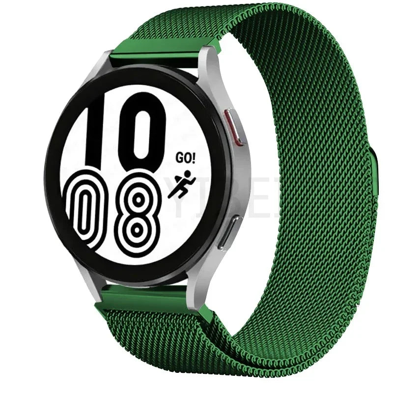 Milanese Loop band For Samsung Galaxy watch 6 5 4 classic Metal strap 20mm 22mm bracelet huawei gt/Amazfit GTS 4/GTR 2e/Bip 3-5