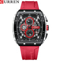 CURREN 8442 Top Brand Men's Watches Luxury Square Quartz Wristwatch Waterproof Luminous Chronograph Watch for Men Date Clock