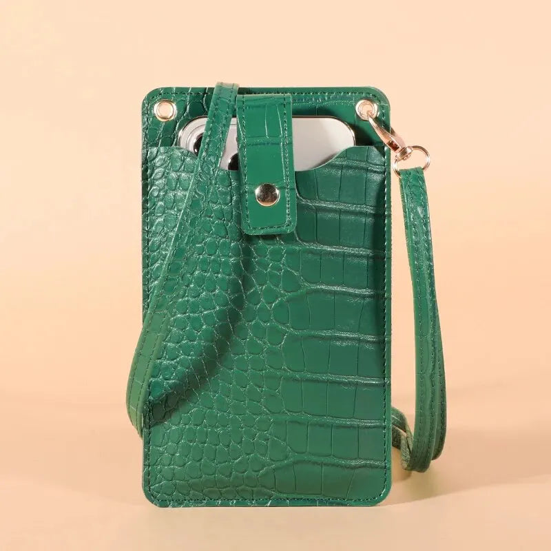 Women Mini Bag PU Leather Crossbody Purse Wallet Shoulder Pouch Mobile Phone Bag