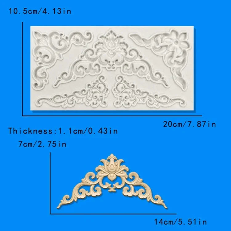 Angel Relief Pendant Silicone Mold Greek Wax Goddess Retro Cake Decoration Accessories Fondant Cake Mold Plaster Resin Molds