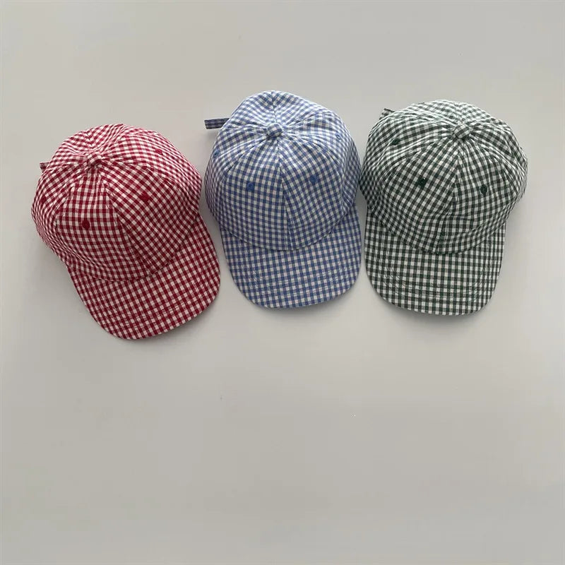 Kids Baseball Cap 50-52cm Summer Sun Hat Children UV Protection Adjustable Cotton Casual Trendy Boys Girls Outdoor Beach Cap