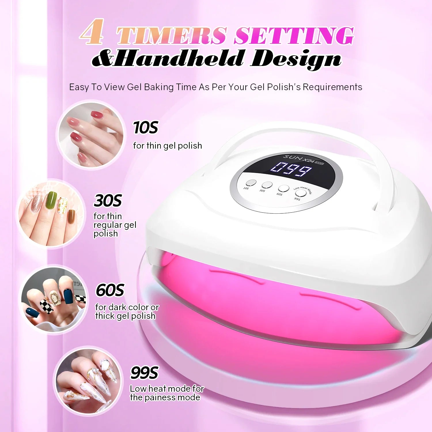 84 LEDS Nail Dryer LED Nail Lamp UV Lamp for Curing All Gel Nail Polish Motion Sensing Manicure Pedicure Salon Tool Big Space
