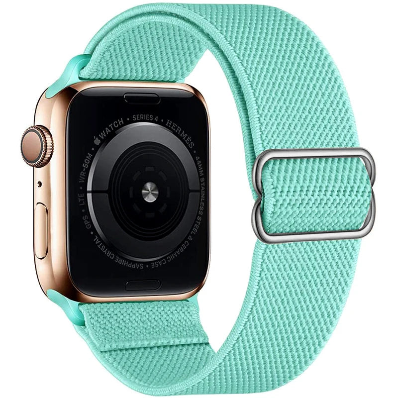 Scrunchie Strap for Apple Watch Band 45mm 44mm 40mm 41mm Adjustable Nylon Bracelet iWatch Series Ultra 3 4 5 SE 6 7 8 9 10 11