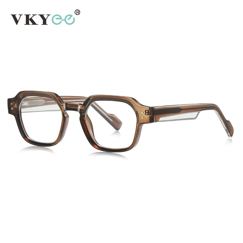 VICKY New Fashion Geometric Square Simple Design Men's and Women's Anti-Blue Light Glasses Customizable Prescription LS105