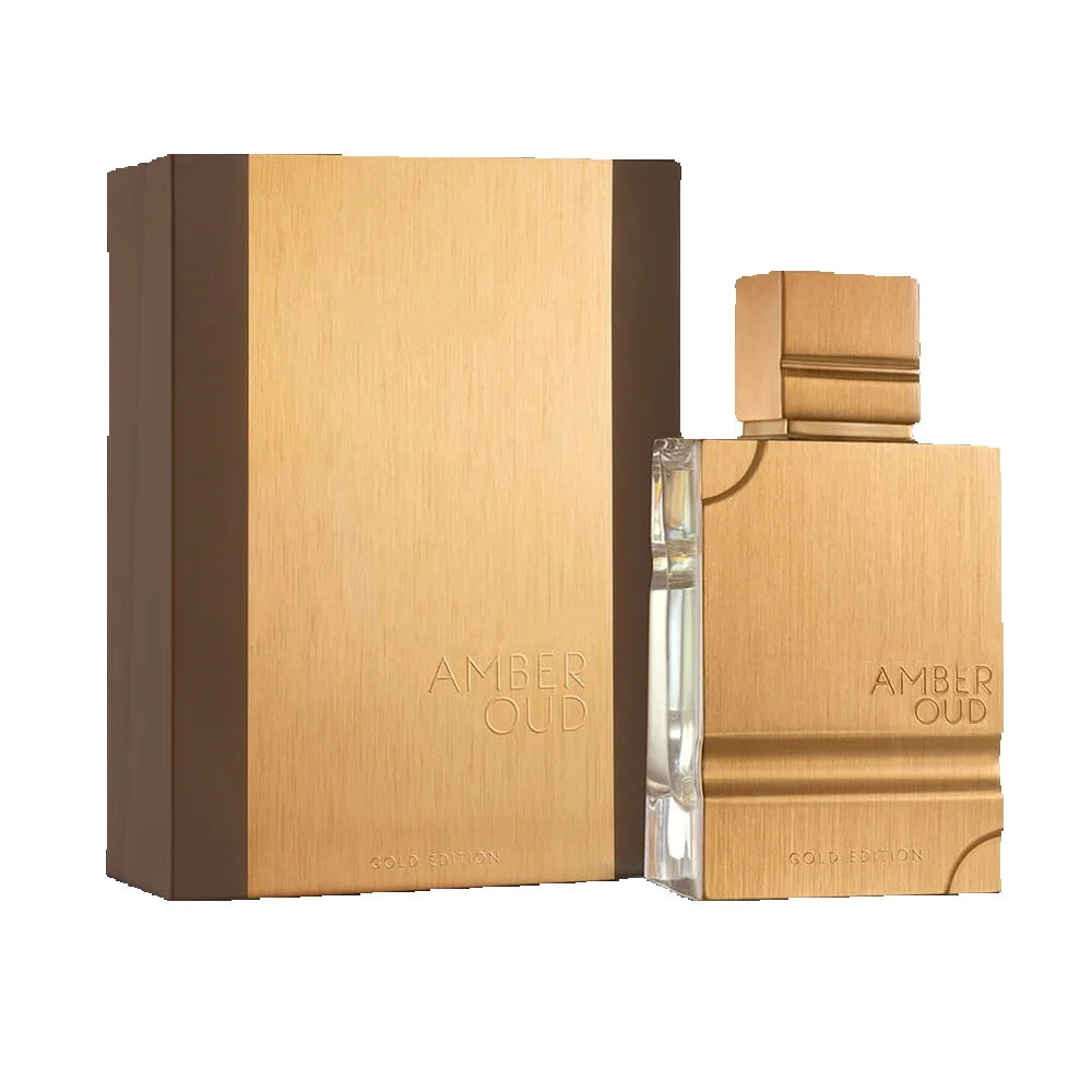AL ARAMAIN Amber Oud Gold Edition - Arabian Perfume for Women and Men Unisex - Long Lasting Amber - 2 oz