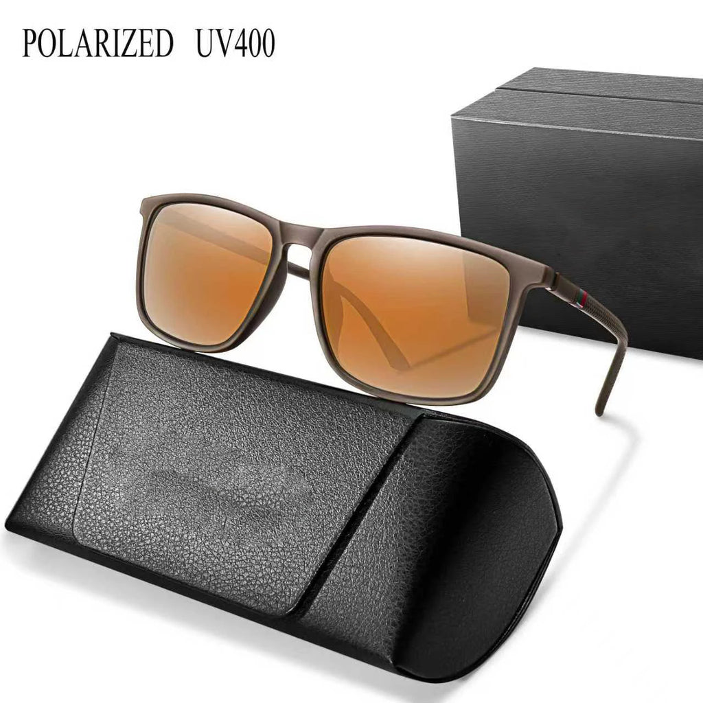 Luxury Square Vintage Polarized Windproof Cycling Sunglasses UV400 Male Eyewear Men Women Fashion Travel Driving Fishing Glasses