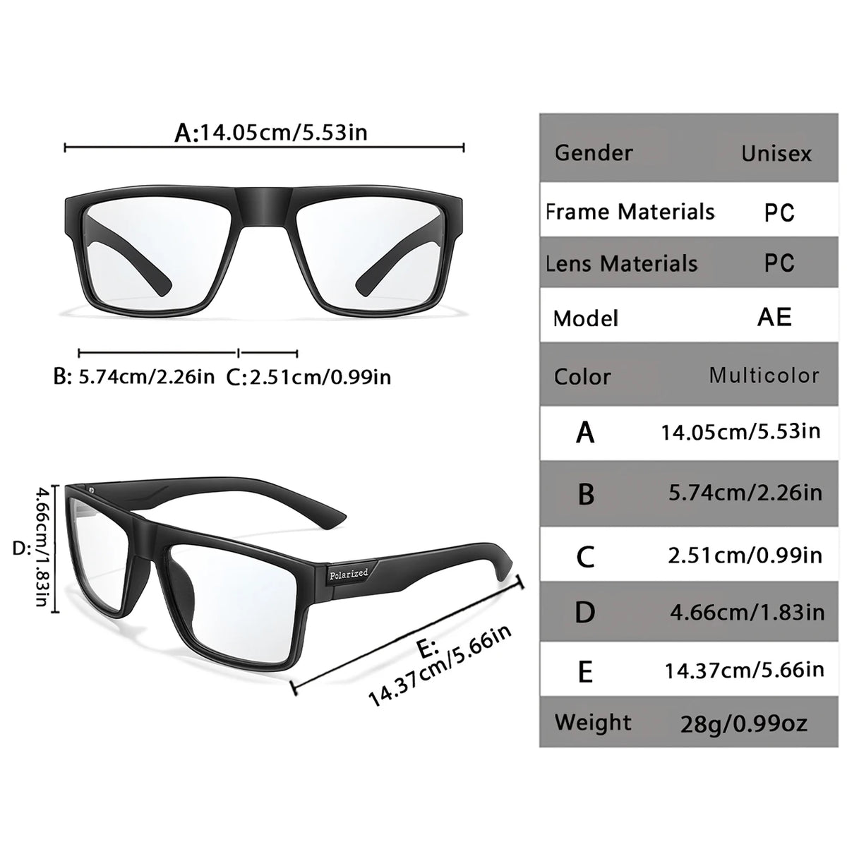 3-Pairs Classical Square Photochromic Sunglasses Outdoor Sports Cycling Running Driving Men Women Festival Party Wear Eyewear