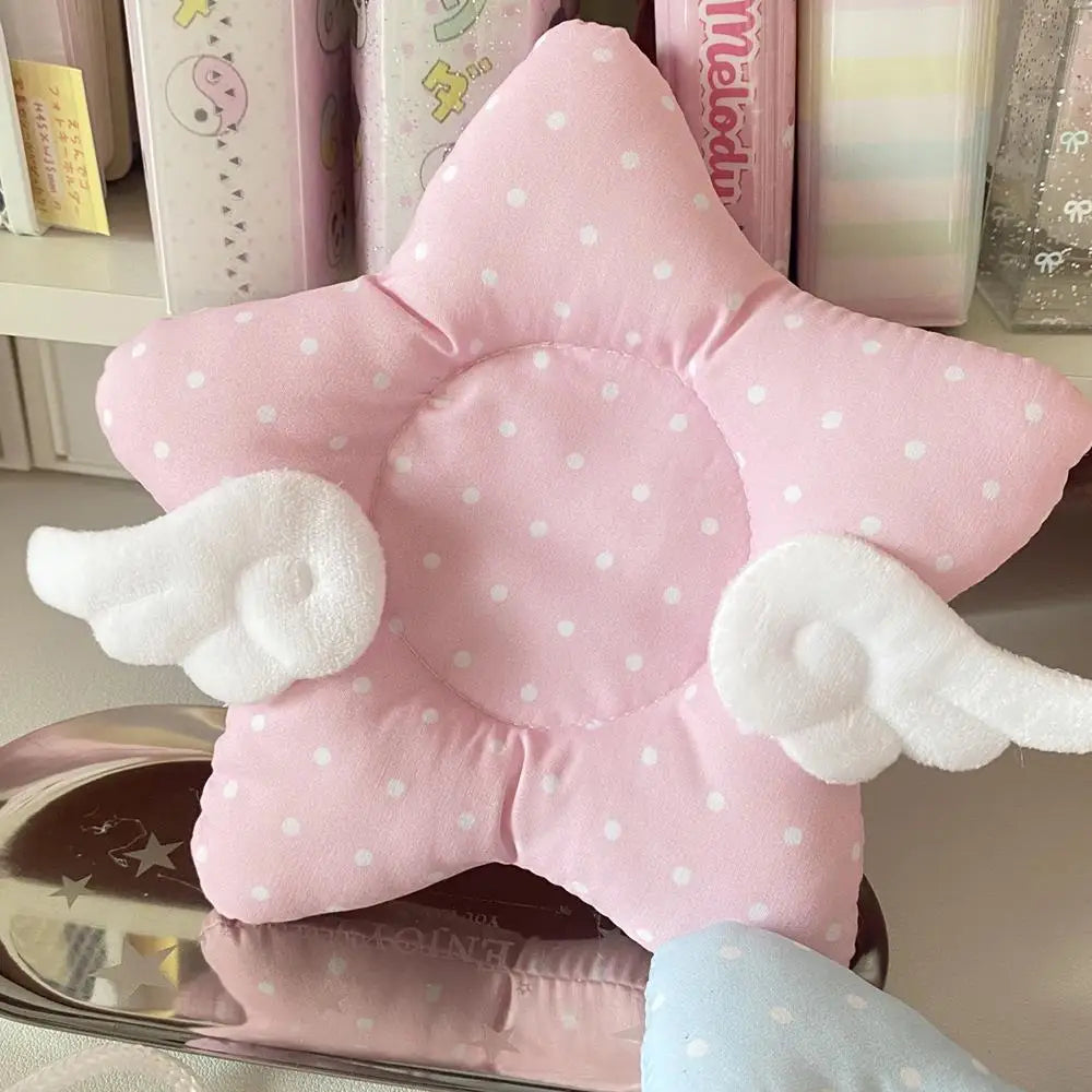 INS Korean Star Wings Insulated Coaster Thickened Cotton Filled Table Mat Star Shape Wing Dot Photo Props Home Decoration
