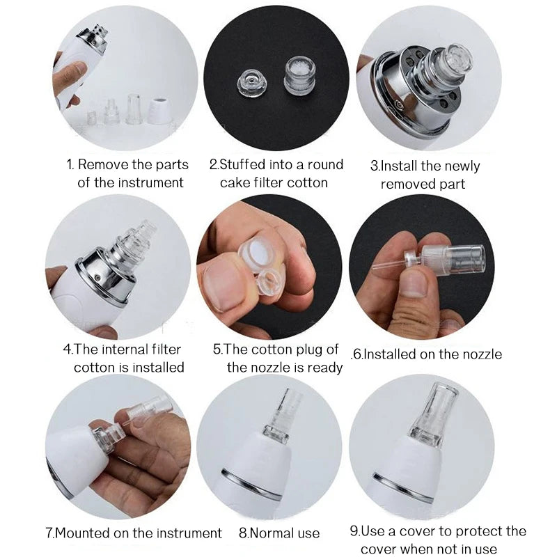 Dermabrasion Peeling Blackhead Acne Pore Remove Facial Skin Care Beauty Machine Vacuum Face Diamond Pen home Beauty Equipment