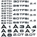Apply to Car Trunk Sticker 3D ABS 2.0 2.5 3.0 4.0 5.0TDI 30 35 40 45 50 55 TFSI TDI For A1 A3 A4 A5 A6 A7 A8 Q2 Q3 Q5 Q7
