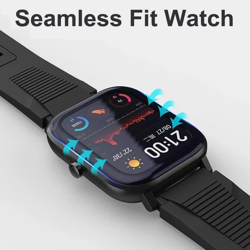 9D Tempered Soft Glass Watch Film For Amazfit GTR 2 2E 4 3 Pro BiP S Lite U 3 Pro Screen Protector Amazfit GTS 2 2E 3 4 Mini PoP