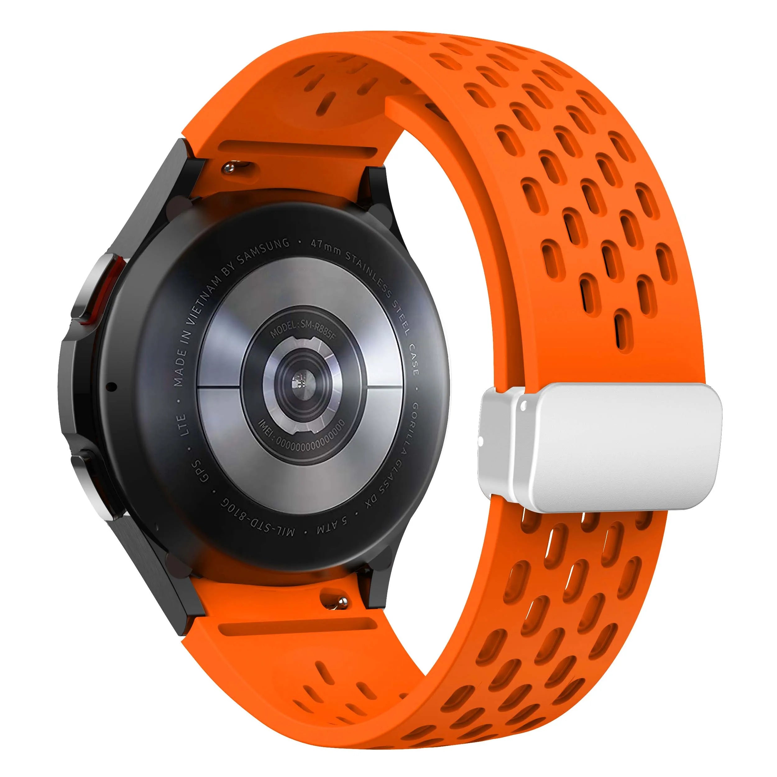 Silicone Strap for Samsung Galaxy Watch 7 6 5 4 40mm 44mm 5Pro 45mm Magnetic Buckle Band 6 Classic 43mm 47mm No Gaps Bracelet