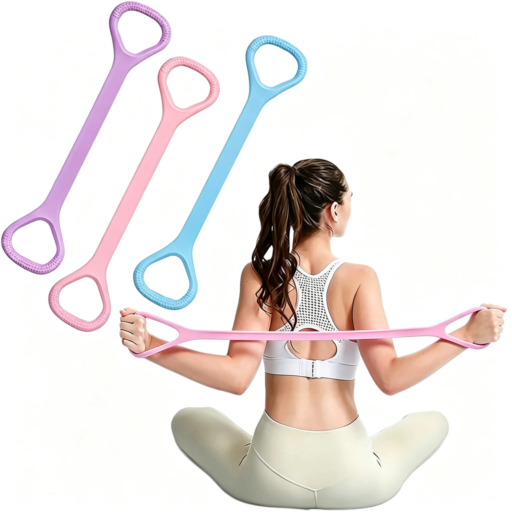 8 Fitness Resistance Band for Workout Arm Back Shoulder Exercise Elastic Training Band for Yoga Pilates Fitness Equipment