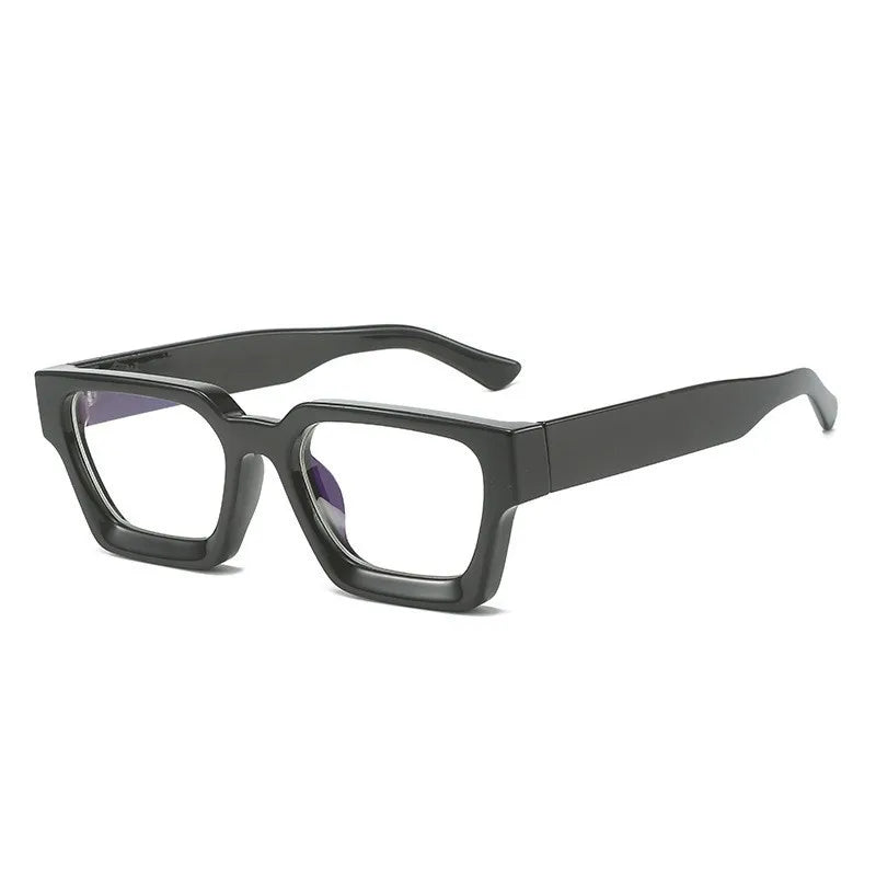 Retro Square Concave Anti-blue Light Glasses, European And American Fashionable Texture Thick-rimmed Eyeglass Frames 8539