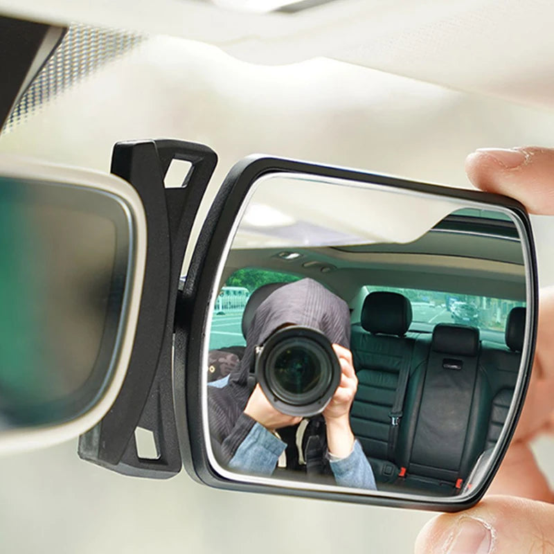Baby Mirror Car Rear View Mirror Front Windshield Mirrors Paste Mirror Baby Kids Monitor 360 Degree Rotatable Angle Adjustable