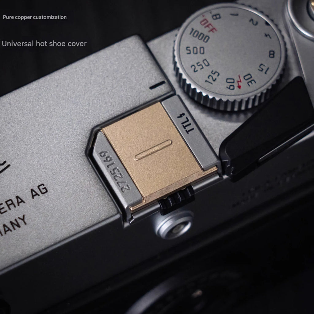 Camera Universal Hot Shoe Cover Pure Copper Frosted Suitable for Leica Fuji Nikon Panasonic