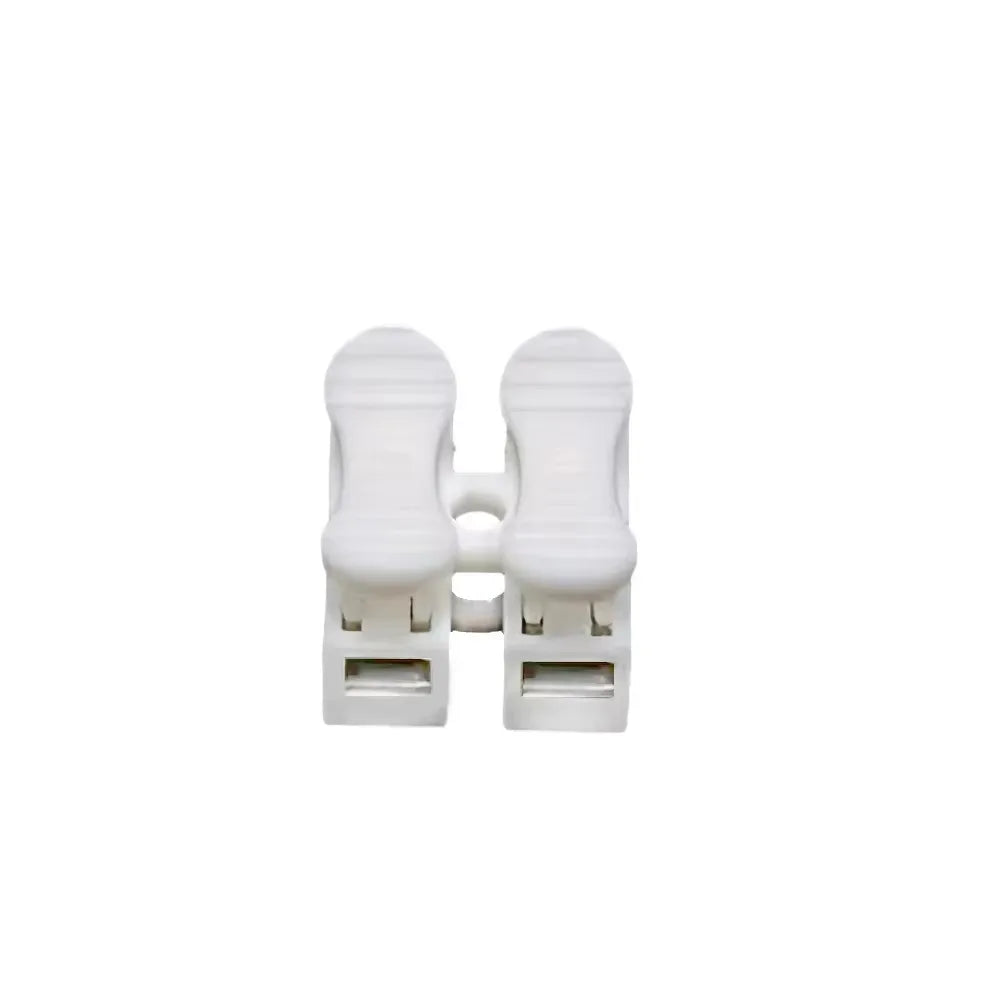20pcs 2CH 2Pin Spring Quick Wire No Solding Welding Quick Cable Wire Connecting Terminal No Screw Terminal  Block Spring Clamp