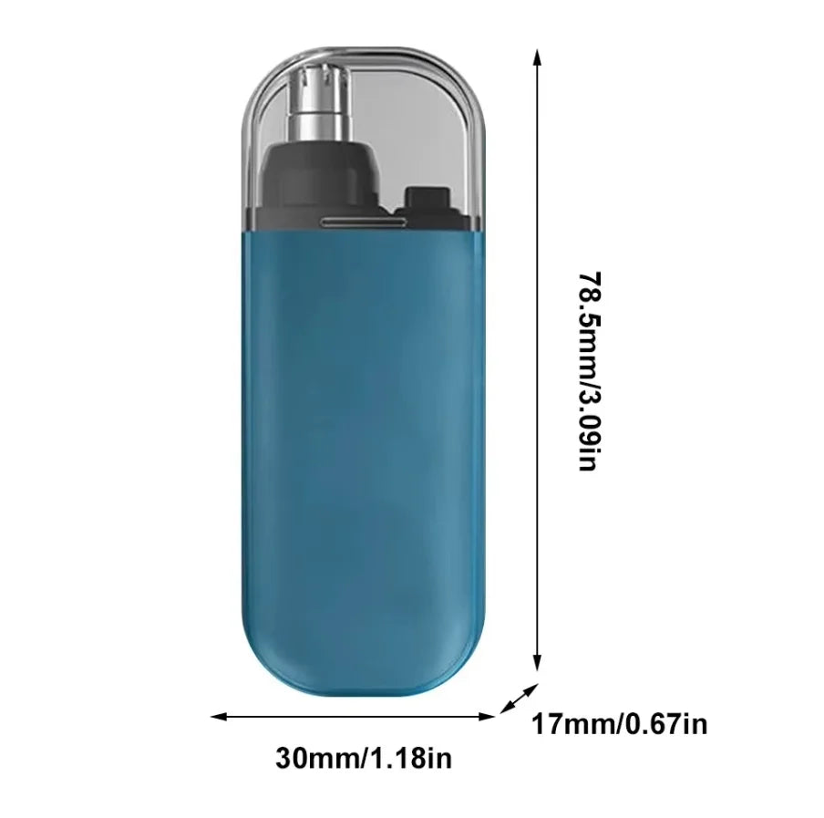 2026 Ear and Nose Hair Trimmer for Men 360 Rotating Dual-Blade Electric Shaver Professional Ear Nose Removal Battery (Without Ba