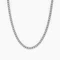 Men's Stainless Steel Franco Link Chain Necklace Minimalist Hip Hop Style Solid Franco Chain Necklace Gift for Boyfriend