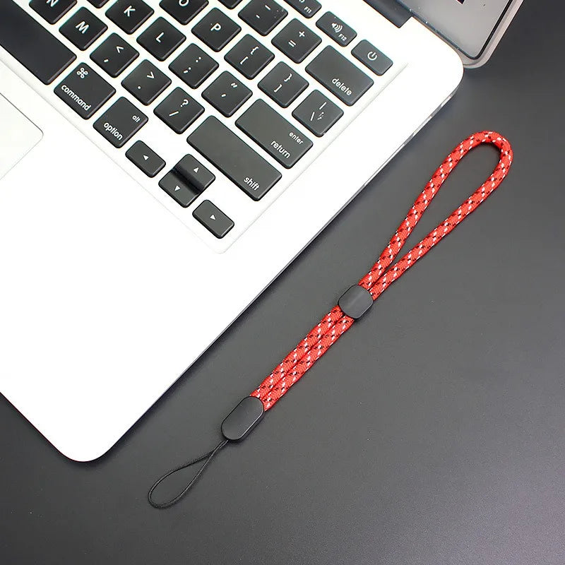 Hot Mobile Phone Straps USB Key Short Lanyard Adjustable Walkie Talkie Hand Strap Wrist Rope Audio Anti-lost Lanyard for iPhone