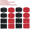 For GoPro Hero 12 11 Helmet Adhesive Sticky Mounts Flat Curved 3M Mount For GoPro 11 10 9 8 7 6 5 Insta360 X3 DJI Action Camera