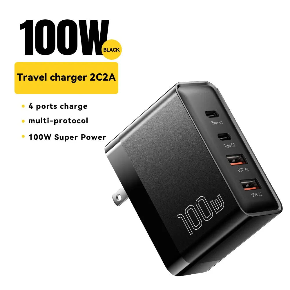 Essager 100W GaN USB Type C Caricabatterie PD QC Quick Charge 4.0 3.0 Type C Ricarica Rapida Per iPhone 14 13 12 Xiaomi Macbook