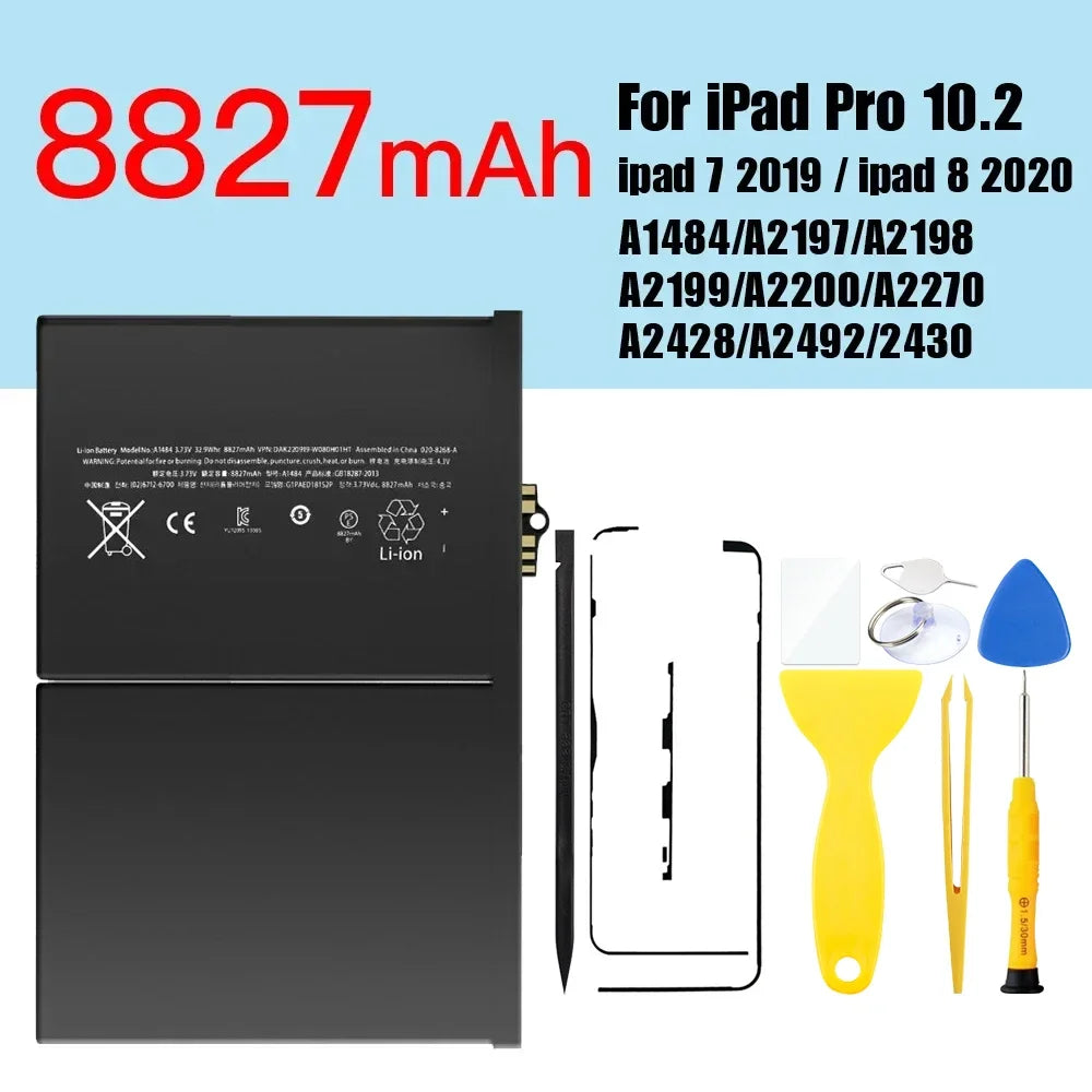 PINZHENG Tablet Battery For iPad 5 6 Air A1474 A1475 A1893 For iPad Air 2 A1566 10.2 Mini 2 3 4 5 Pro 9.7 10.5 11 12.9 Battery