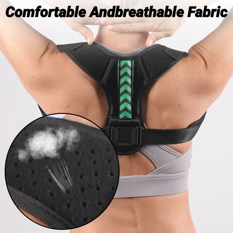 Adjustable Breathable Back Posture Corrector Home Office Man Woman Shoulder Support Correction Belt Repair Straight Hunchback